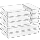 Criusia Paquete de 8 organizadores de cajones para utensilios de cocina, artículos esenciales