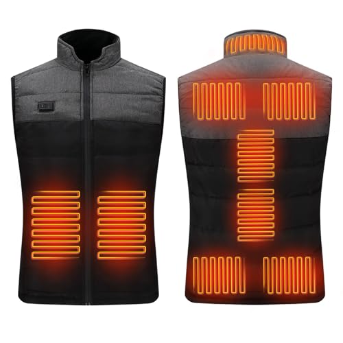 Image of Heated Vest Women with 18400mAh 7.4V Battery，Fuzzy Fleece Warming Vest with Pockets, Washable Electric Vests