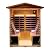 KUNSANA Red Cedar 4 Person Outdoor Ultra-Low EMF?0.5mg? Infrared Sauna, Multi-Person Home Sauna spa, 2160w,12 Heating Panels, LCD Control Panel, Bluetooth Speaker, Chromotherapy Lights, Reading lamp