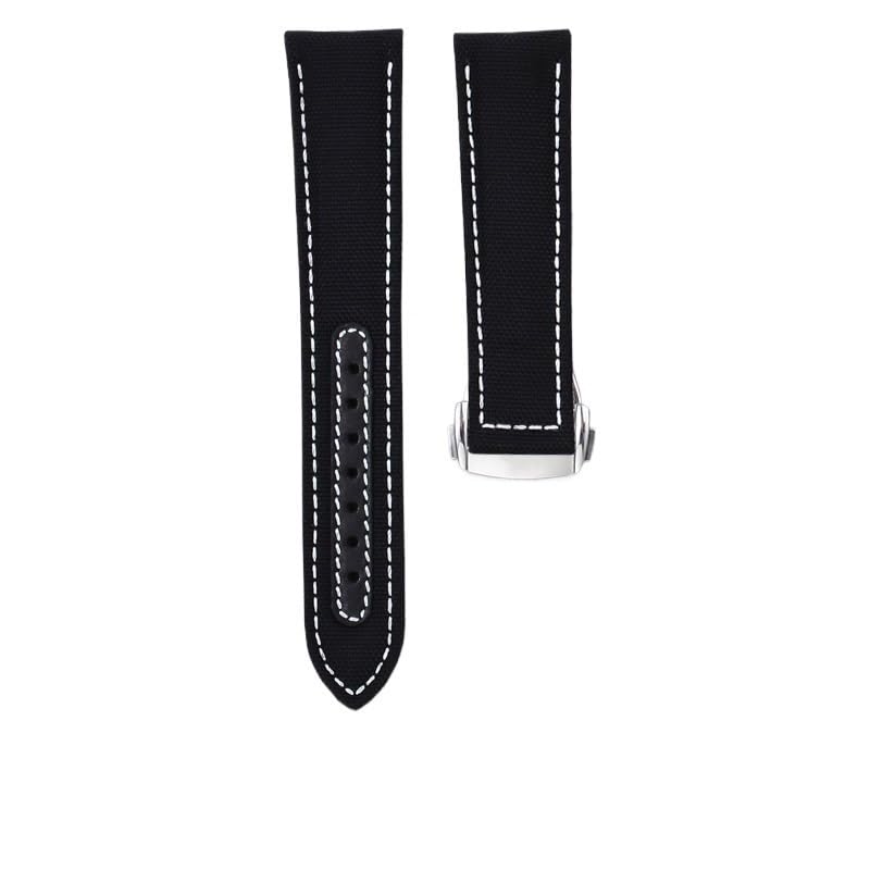 Sangle de montre en toile nylon homme souple anti-irritation