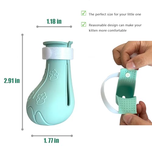 Image of Cat Boots, Adjustable Cat Bathing Gloves | Silicone Cat Claw Covers, Kitten Grooming, Nail Clipping, Nursing Rehabilitation, Hair Removal