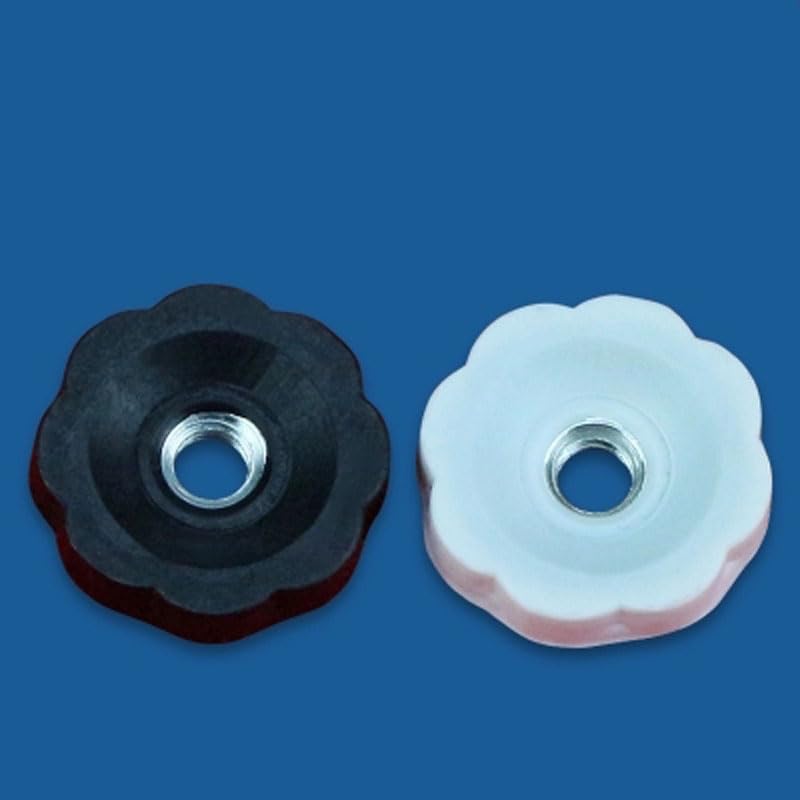 M4 Bakelite Thumb Nut Plastic Flower Nuts White/black 40pcs Nuts (Size: White)