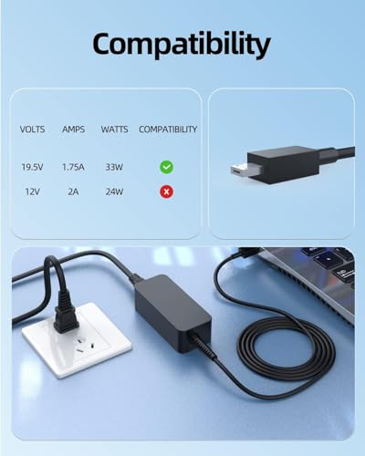 Image of WeFly 33W 19V 1.75A Laptop Adapter Charger for Asus E200 E200H E200HA, X205TA X205T X205, TP200 TP200S TP200SA, E202 E202S E202SA, E205SA L205SA X206HA