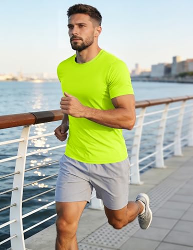 Image of MAGCOMSEN Men's Short Sleeve T-Shirt Quick Dry UPF 50+ Athletic Running Workout Fishing Top Tee Performance Shirts