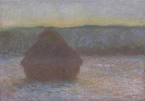 Lienzo de Monet Pila di grano para decorar despachos modernos con elegancia