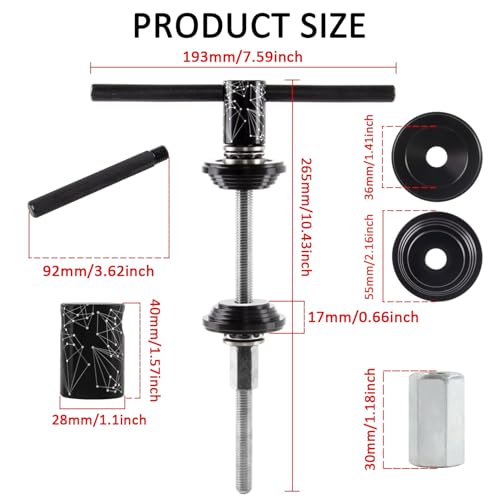 image for PSLER Bike Bearing Press Tool Kit Bike Headset and Bottom Bracket BB C