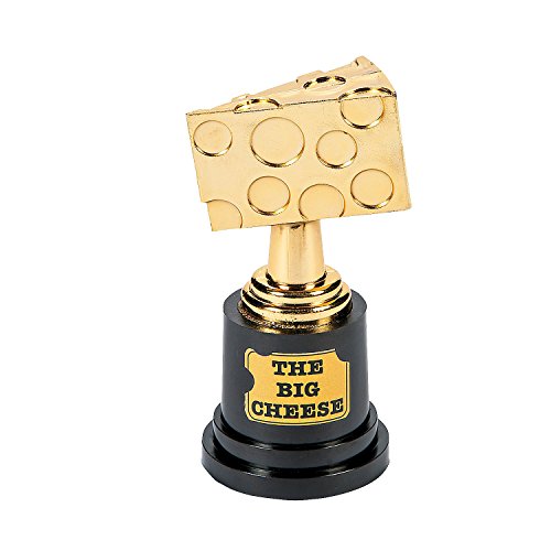 Cool Fun 13614154 The Big Cheese Trophy-Pack of 12