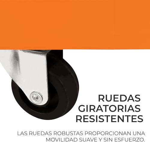 Carro portaherramientas de acero duradero con cajón bloqueable de seguridad 4