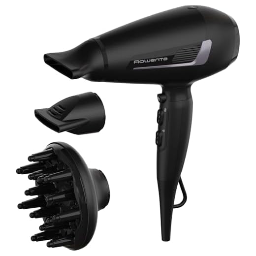 Rowenta Pro Expert CV8825 - Secador de pelo de 2100 W con motor AC Pro, 6 ajustes de velocidad/temperatura, revestimiento turmalina, 2 boquillas concentradoras y difusor