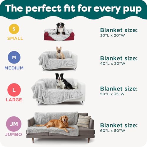 Image of Furhaven Waterproof Throw Blanket for Dogs & Indoor Cats, Reversible Protective Pet Blanket, Extra Large, Long Faux Fur & Velvet, Driftwood