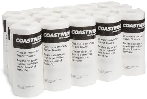 Choose-Your-Size Paper Towels, 2-Ply, White, 128 Sheets/Roll, 15 ...