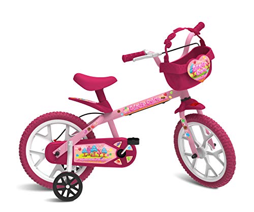 Bicicleta Aro 14" Sweet Game, Bandeirante, Rosa 1 Bicicleta Aro 14" Sweet Game, Bandeirante, Rosa