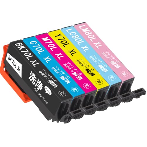 IC6CL70L エプソン用 洗浄カートリッジ さくらんぼ 目詰まり洗浄カートリッジ インク目詰まり・カスレ解消 6本【Turadh】