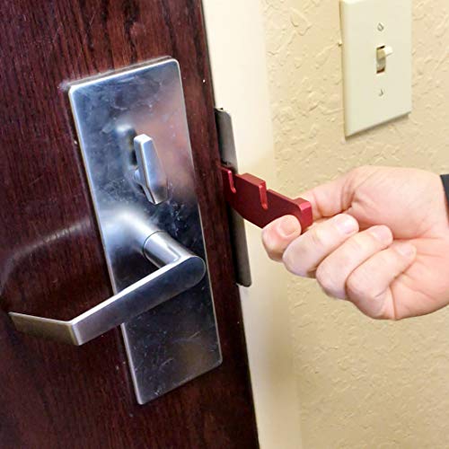 Travelers Security Lock - Portable Door Lock - Prevent Entry From The Outside - Rest Assured That Our Lock Will Hold Up To The Toughest Of Tests - Works With All Doors Left Or Right Handed -Made In Us #TOP2