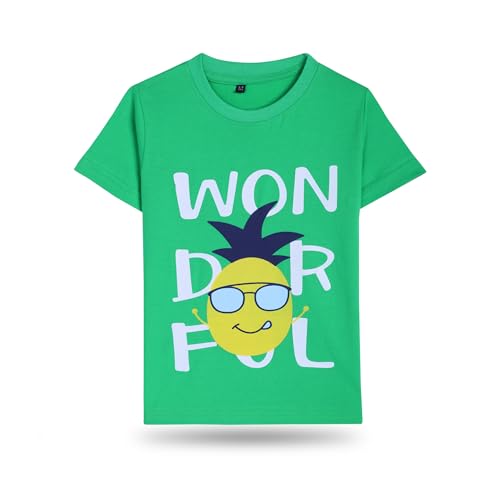 Image of T2F Boys Cotton Printed Regular Fit T-Shirt (Pack of 5)