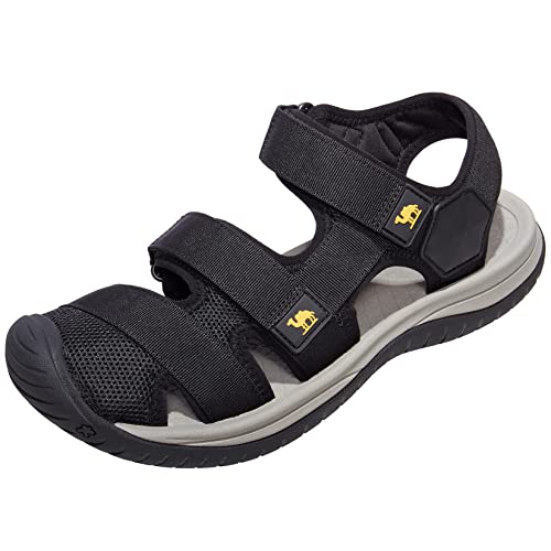 Camelsports Men's Hiking Sandals Closed Toe Beach Sandal Waterproof Sport Fisherman Sandals Water Shoes For Outdoor Athletic Walking #TOP25