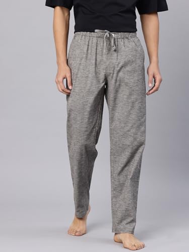 Image of Majestic Man Comfort Fit Solid Cotton Blend Casual Style Lounge Pyjama with 3 Pockets & Zip Closure