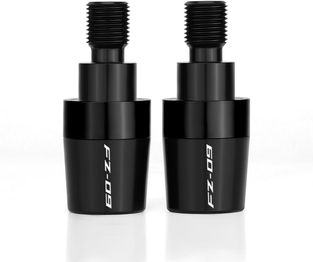 Handle Bar Ends Hand Grips Plug Caps Compatible with Yamaha FZ09 2014 2015 2016 2017 | Motorcycle Balance Pad FZ-09 FZ 09 Accessories