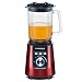 Produktbild ROMMELSBACHER MX 1205/R Standmixer (Smoothie Maker, Glas, 1200 W, 20.000 U/min, 1.8 l, Wellenschliff-Edelstahl-Messer 4-flügelig, Ice-Crush-Funktion, Edelstahl-Gehäuse) metallic/rot