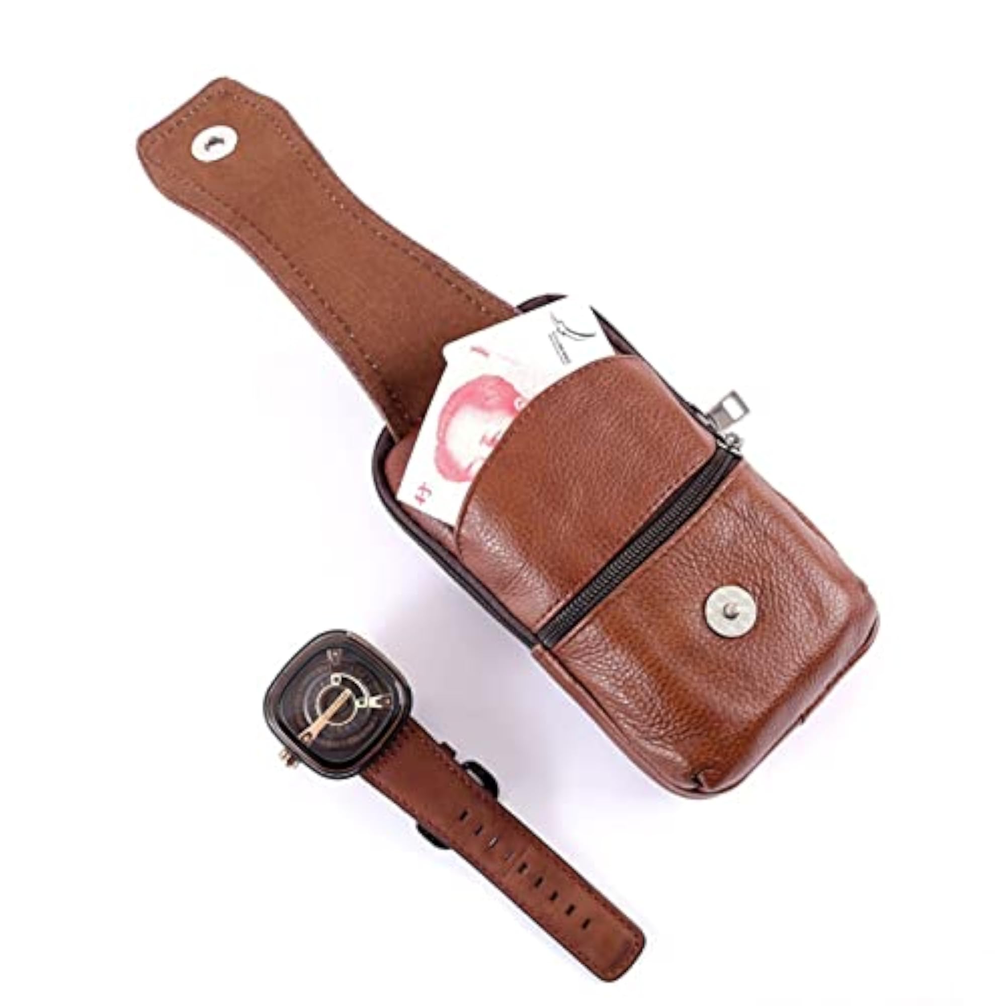 Men Messenger Bag Retro Leather Shoulder Bag
