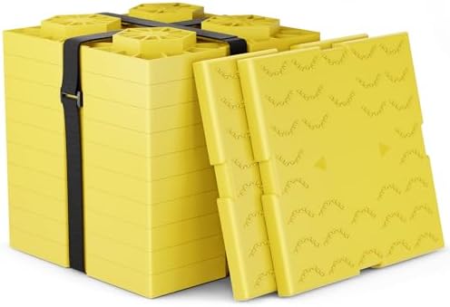 WELLUCK RV Leveling Blocks 12 Pack, Heavy Duty Camper Blocks & In...