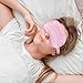 KFHENSOMR Silk Sleep Eye Mask 4 Pack Mulberry Silk Sleep Mask Eye Cover Blindfold with Elastic Strap Cute Satin Soft Eyeshade Masks for Women Night Sleeping Travel Nap (Pink)