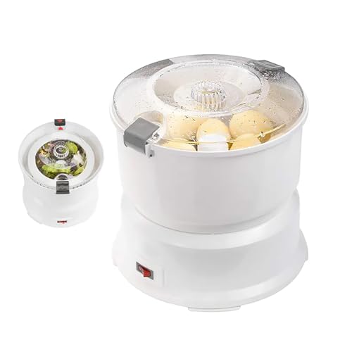 GTHTUHFD Peladora De Patatas Eléctrica Comercial, Peladora De Patatas Automática Y Deshidratadora De Verduras, Accionamiento con Un Solo Botón, Peladora Automática Giratoria