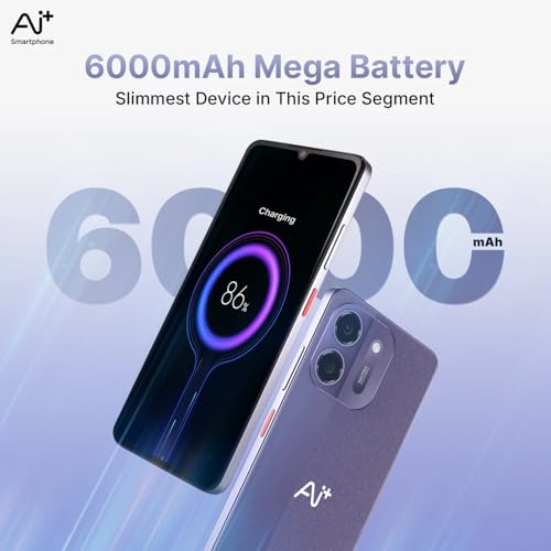 Image of AI+ Pulse 2, 6.745 inch HD+ Display, 4GB RAM, 64GB Storage, Android 16, Unisoc T7250 Octa Core, 50MP Camera, 6000mAh Battery (Purple)