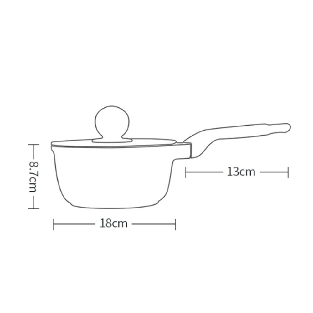 Kochgeschirr-Kit-Kochgeschirrset-Suppen-Topf-Pfanne Kochwerkzeug Nicht-Schicht-Küche Induktion Kocher Milch Pot Nudeln Wok Hotpot Auflauf (Größe: Set Mahlzeit 2) ()