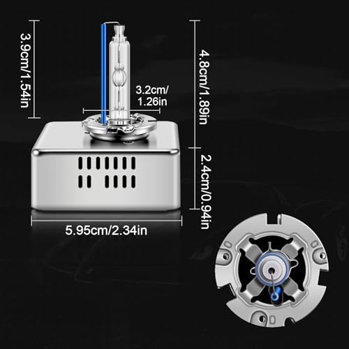 Bombilla D5S Xenón soluciona faros gastados con luz azul 8000K WinPower de 35W 6