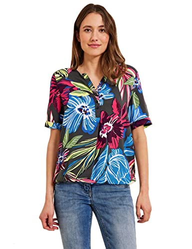 CECIL Damen B343930 Shirtbluse, Easy Khaki, XL EU