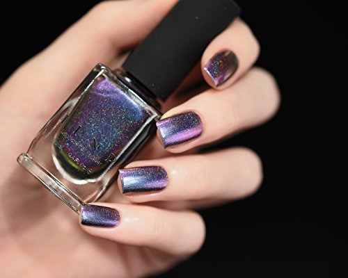 Image of ILNP Peace (H) - Blue, Purple, Fuchsia, Pink, Gold Ultra Chrome Color Shifting Holographic Nail Polish