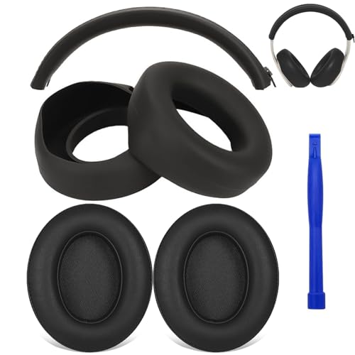 Adhiper Cache-oreilles en silicone pour casque sans fil Beats Studio 3, accessoires de casque Studio 3 améliorés avec couverture complète et housse de...