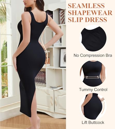Image of Strapless Slip for Under Dresses Full Long Slip Shapewear Dress for Women