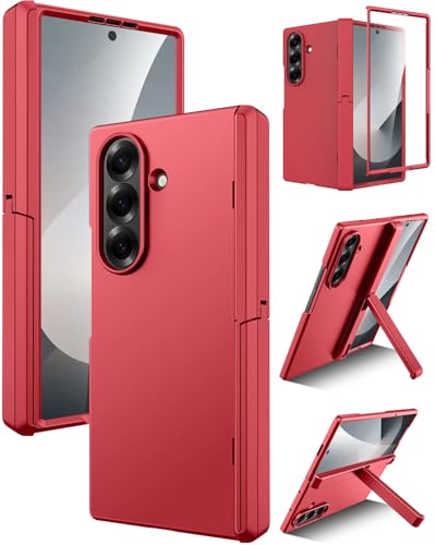 Coque Samsung Z Fold 7 Antichoc avec Protection Charnière et Film Intégral - Rouge Miimall