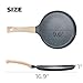 Hiceeden Nonstick Crepe Pan with Spreader, 10-Inch Tortilla Pan with Detachable Handle, Ceramic Coating Pancake Griddle Dosa Tawa Pan, for All Stove, Induction Compatible, PFOA Free, Black