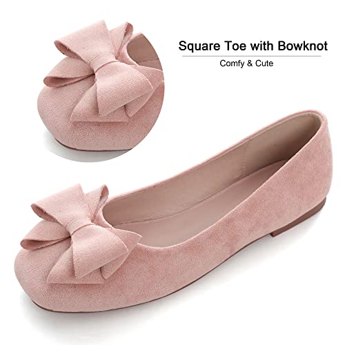 Image of Dear Time Women's Flats Shoes Bowknot Dressy Ballets Loafers Wedding Business Casual Walking Shoes