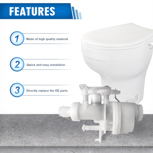 Image of 2pack 31705 RV Toilet Water Valve Module Assembly Fits for Thetford Aqua-Magic V High and Low Models