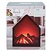 Aktive 35976 Chimenea eléctrica falsa llama LED Minimalista pentagonal, 20 x 14.5...