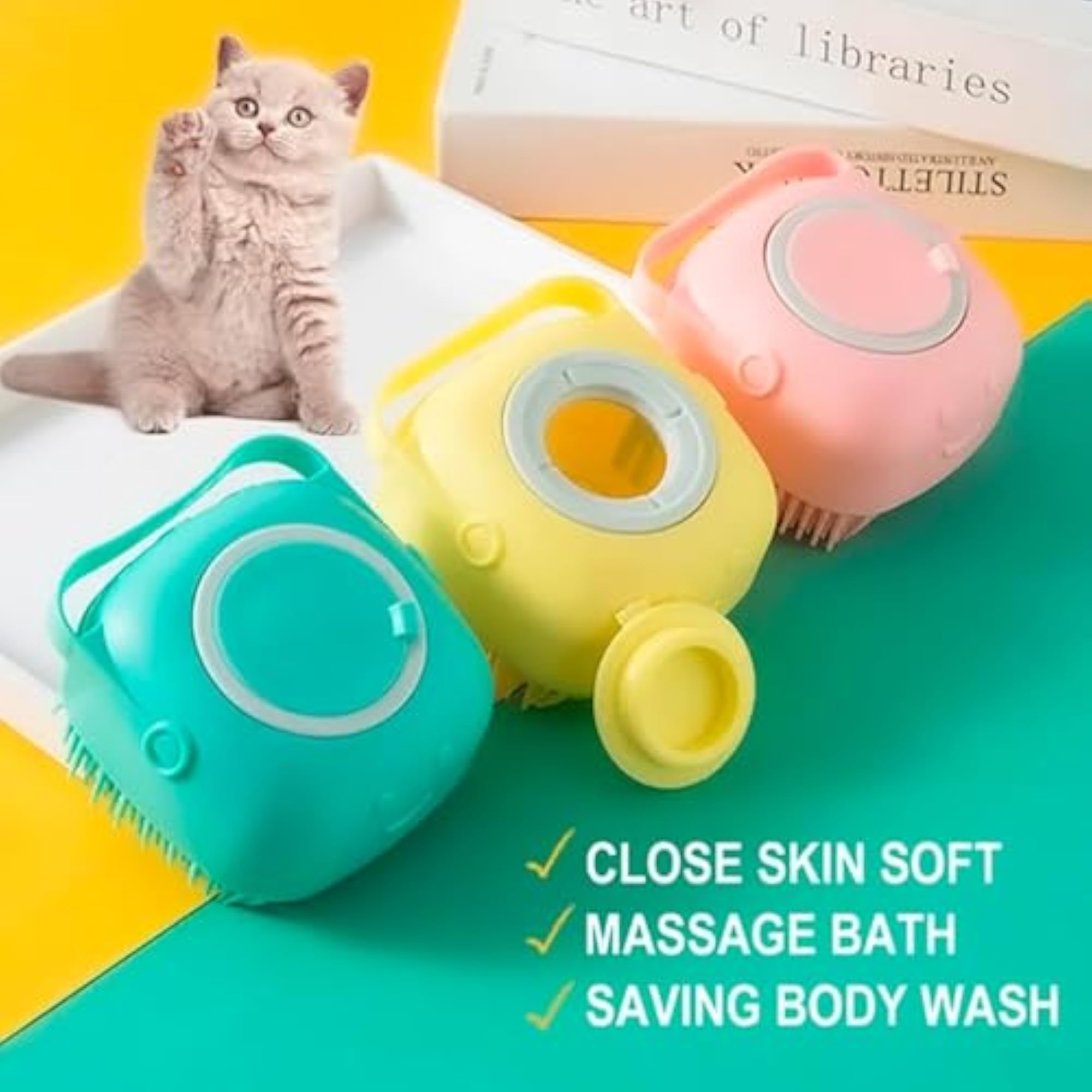 Silicone Bath Brush for Massage and Exfoliation