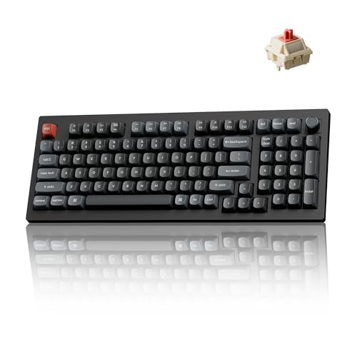 Keychron Clavier mécanique sans fil V5 Ultra 8K 96 % rouge pour Mac