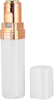 Mini removedor elétrico de pelos para depilação, máquina elétrica de remoção de pelos corporais para mulheres, removedor de pelos faciais, removedor de pelos para depiladores, removedor de cabelo bonito em forma de batom (branco)
