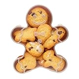 Bandeja portátil para servir – Caramelos navideños reutilizables, bandeja de 11,81 pulgadas con tapa para postres, plato navideño con diseño decorativo, auténtico y decorativo, cocina casera para ques