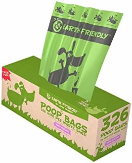 Earth Friendly Mini Poop Bags on a Large Roll. 326 Count. Lavender Scented