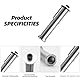 WYYFXY® Silber M14 Gewinde Satinierwalze Spanndorn Adapter Aufnahmedorn M14 Gewinde Satiniermaschine Spanndorn für Winkelschleifer Walzenschleifmaschine