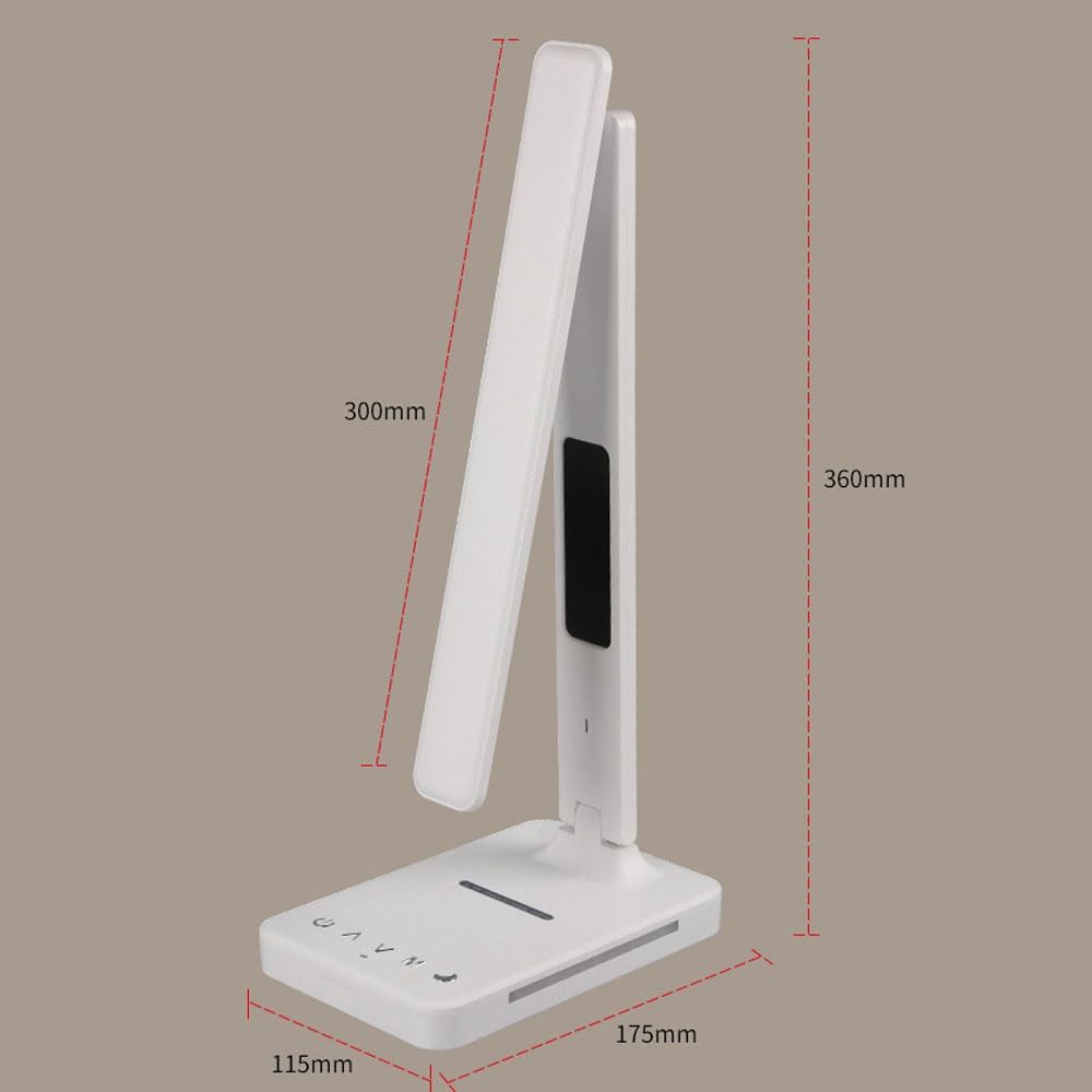 Desk Lamp with Wireless Charging Adjustable Color and Brightness Reading Lamp Table Lamp for Study Bedroom and Home Use