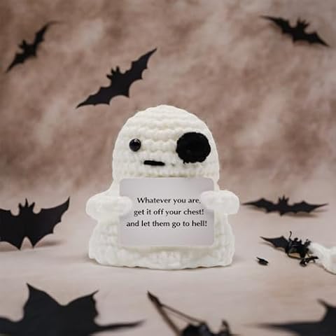 GRITOSE Mini Positive Halloween Ghost Gift Cover