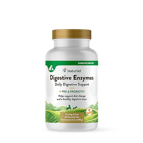 Image of NaturVet Digestive Enzymes with Pre & Probiotic for Dogs & Cats - 60 Count