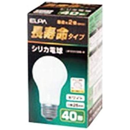 Amazon 朝日電器 Elpa 長寿命シリカ２ｐ Lw100v38w W 2p エルパ Elpa 白熱電球