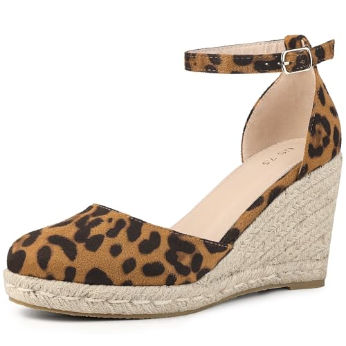 Perphy Platform Espadrilles Closed Toe Wedge Heel Sandals Wedges for Women
